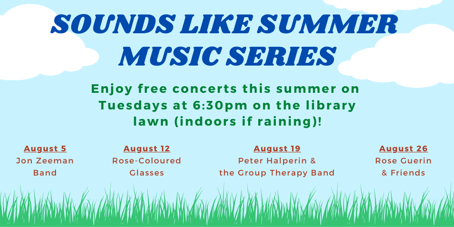 Sounds Like Summer: Peter Halperin & the Group Therapy Band Tuesday, August 19 6:30—7:30 PM